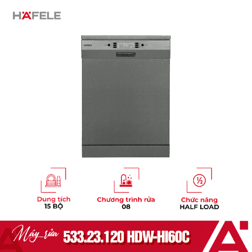 Máy rửa bát Hafele HDW-HI60C 533.23.120