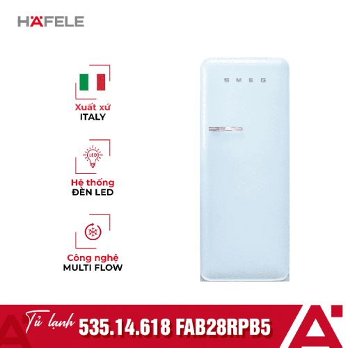Tủ lạnh đơn Hafele Smeg FAB28RPB5 535.14.618