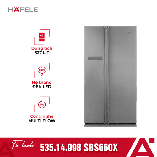 Tủ lạnh side by side Hafele SBS660X 535.14.998