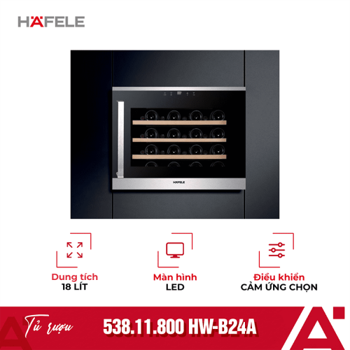 Tủ rượu âm Hafele HW-B24A 538.11.800, 24 chai