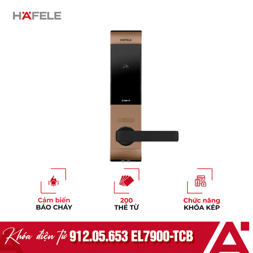 Khóa cửa điện tử Hafele EL7900-TCB 912.05.653