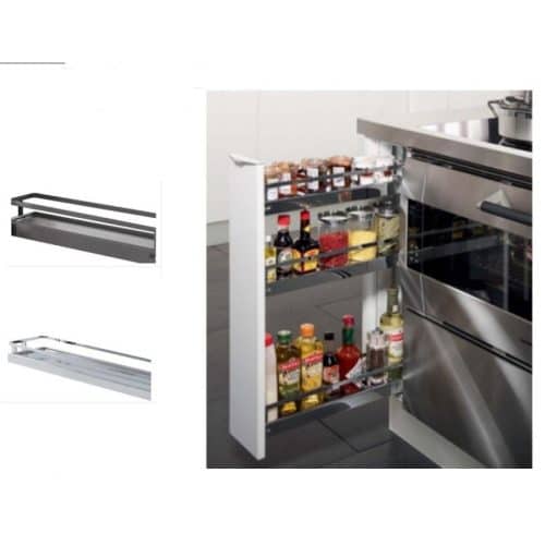 Ảnh thực tế bộ rổ kéo cho tủ bếp dưới Hafele 545.61.029