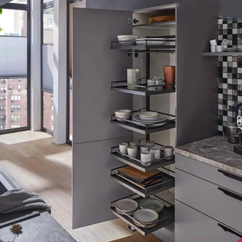 Ảnh thực tế kệ đựng thực phẩm 5 tầng Kesseböhmer Tandem Solo Hafele 549.77.794