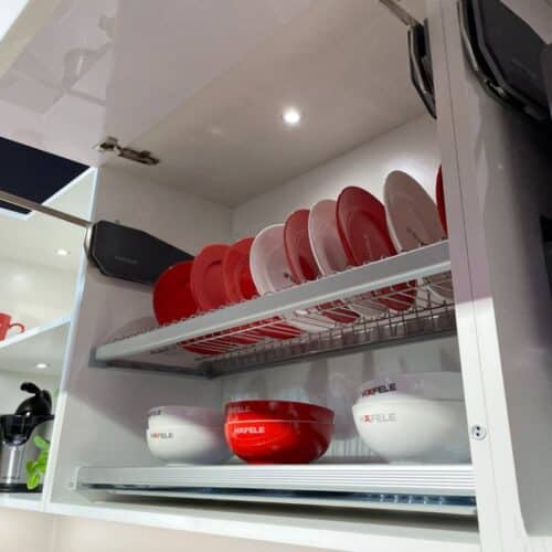 Ảnh thực tế khay up chén đĩa Hafele 544.01.009 KT 864x263mm