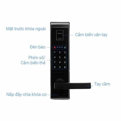 Cấu tạo Khóa cửa điện tử Hafele EL9000-TCS 912.05.378