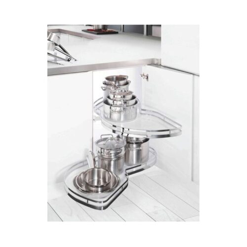 Bộ rổ góc LEMANS II Hafele 541.32.670, màu Crom