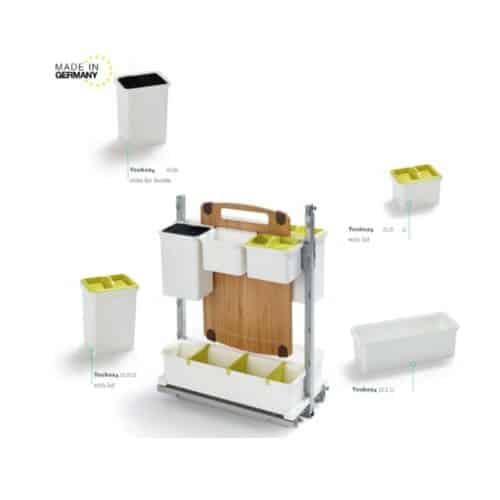 Ảnh thực tê phụ kiện tủ bếp Hafele 545.11.573 màu trắng