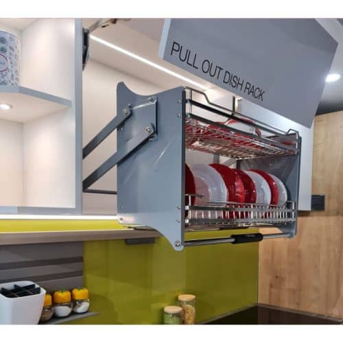 Ảnh thực tế rổ chén đĩa di động lướt dẹt LENTO Cucina 504.76.014 Inox 304