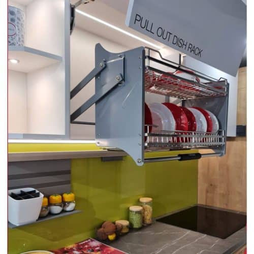 Ảnh thực tế rổ chén đĩa di động lướt dẹt LENTO Cucina 504.76.015 Inox 304