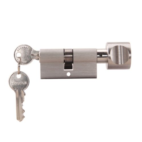 Ảnh thực tế ruột khóa 1 đầu chìa, 1 đầu vặn Hafele 916.96.311, 65mm Đồng thau