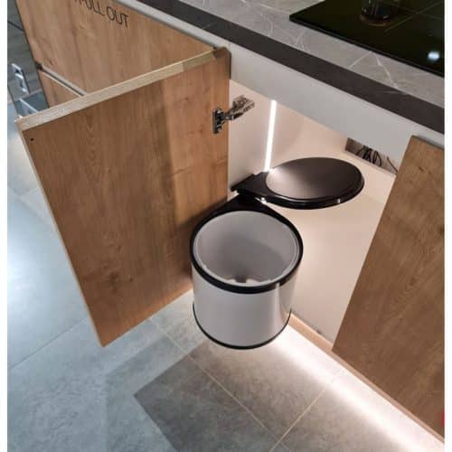 Ảnh thùng rác gắn cánh CUCINA VIOLA 502.24.005 14 lít