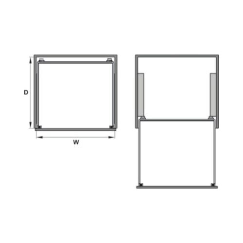 THiết kế của Bộ rổ chén đĩa CAPPELLA Cucina 549.08.005 Inox 304