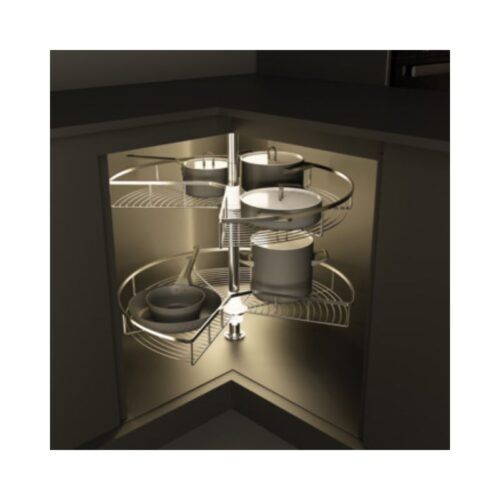 Bộ rổ góc xoay 270 độ MEZZO Cucina 548.37.210 mạ chrome
