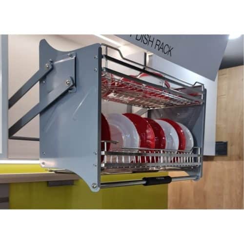 Mặt bên rổ chén đĩa di động lướt tròn LENTO Cucina 504.76.004 Inox 304