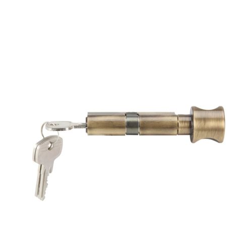 Mặt sau ruột khóa 1 đầu chìa 1 đầu vặn Hafele 916.08.305, 91mm Đồng thau