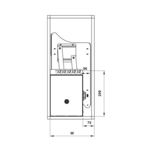 Thiết kế của Rổ chén đĩa di động lướt dẹt LENTO Cucina 504.76.018 Inox 304