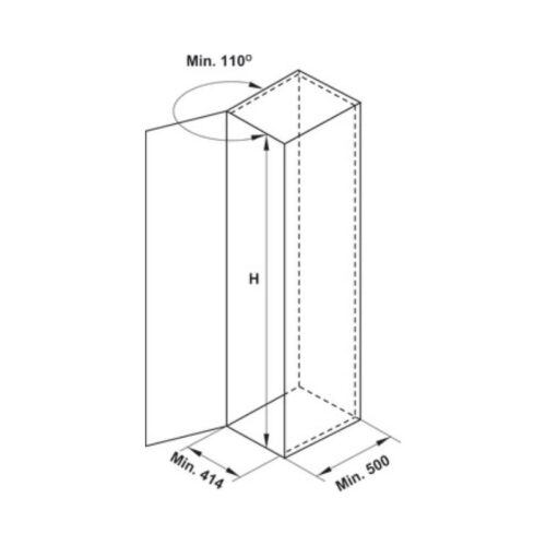 Thiết kế của Tủ cao 6 tầng DOLCE Cucina 548.65.032 Inox 304