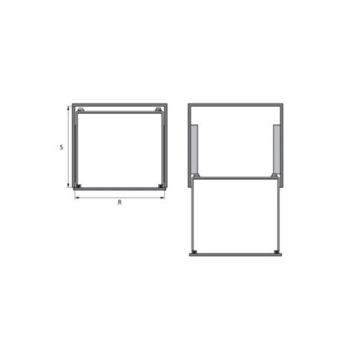 Bộ rổ bát đĩa Hafele 549.08.014 900mm