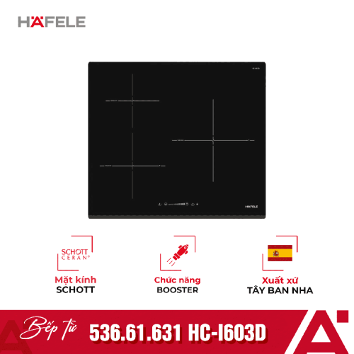 Bếp từ 3 vùng nấu Hafele HC-I603D 536.61.631