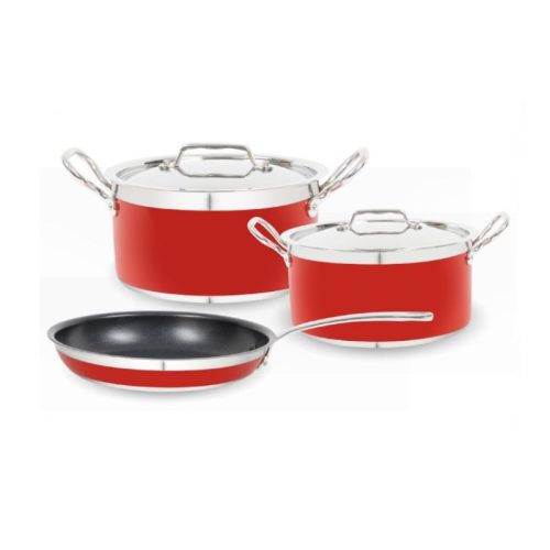 Bộ nồi chảo Hafele 531.08.042 màu đỏ