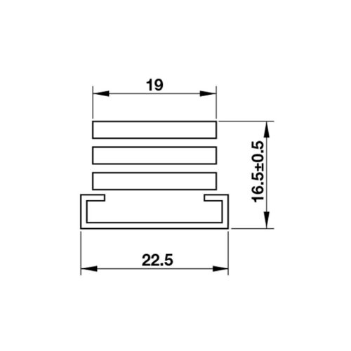 Kích thước bản lề chữ A cửa nhôm 100Kg Hafele 972.05.367