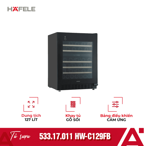 Tủ rượu Hafele HW-C129FB 533.17.011 lắp âm